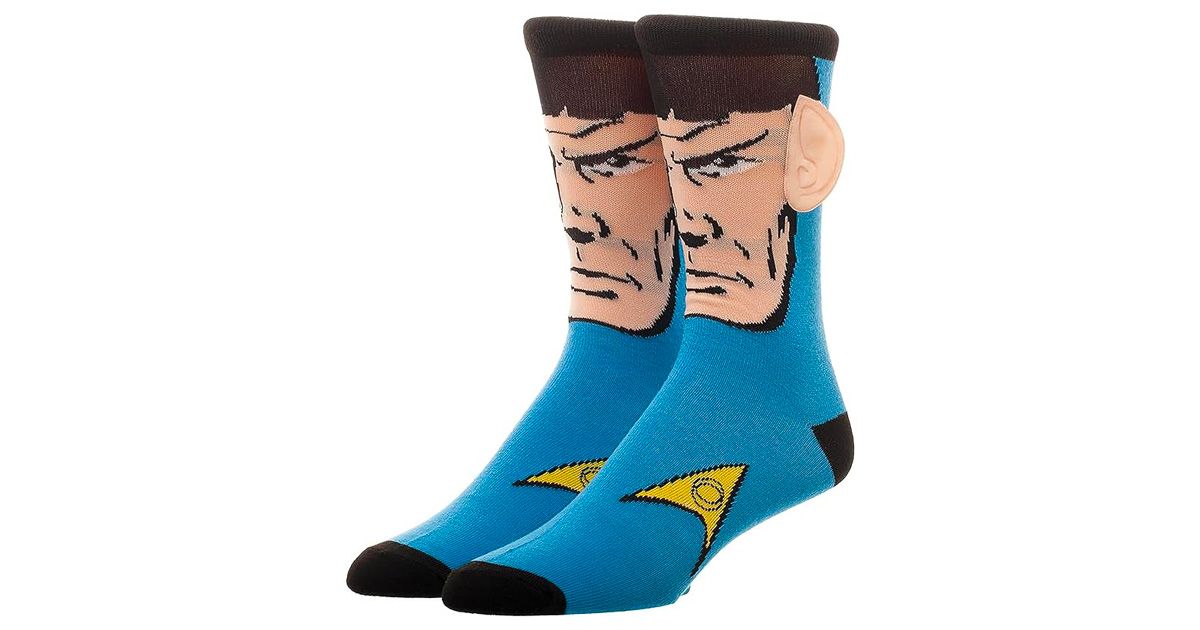An image of the socks showing that they have ears.