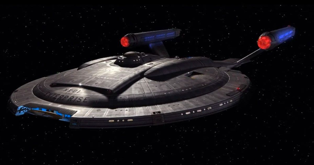 An image of Star Trek's Enterprise NX-01.