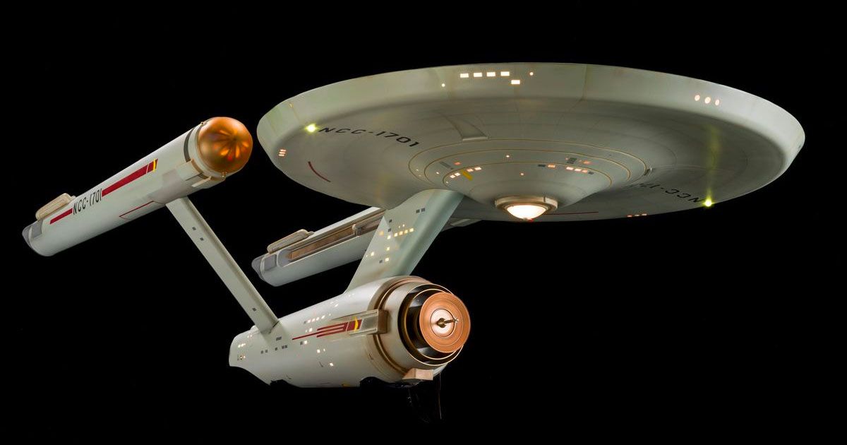 An image of the studio model from the original Star Trek Series.