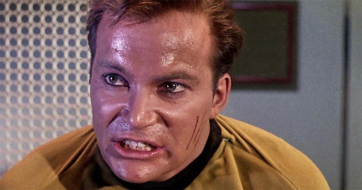 A screen capture of "Captain Kirk" from Star Trek TOS.