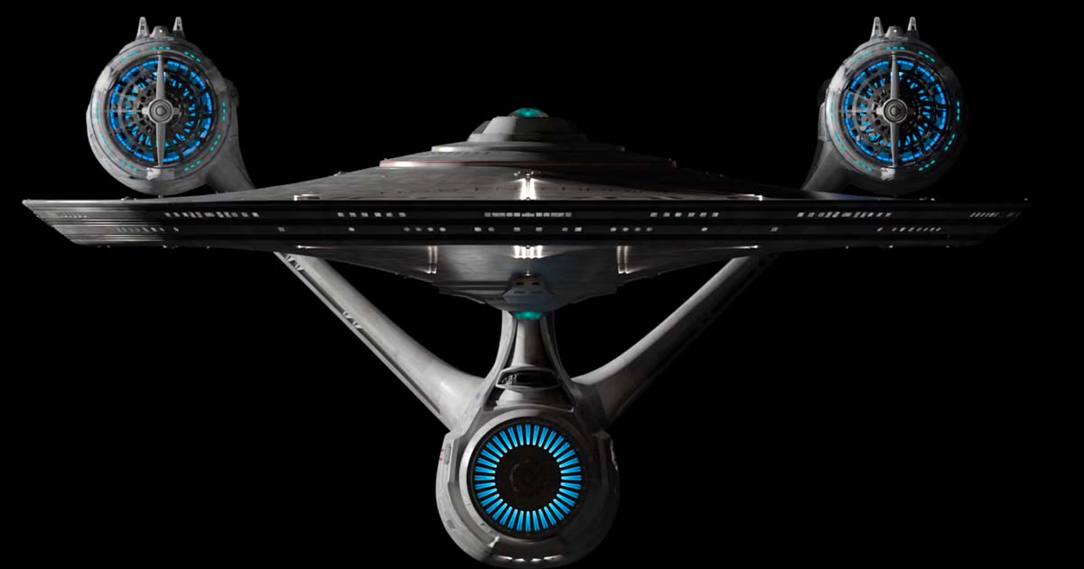 A screen capture of the Kelvin Timeline's Enterprise.