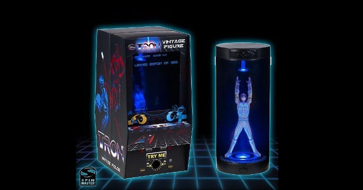 Image shows Tron toy.