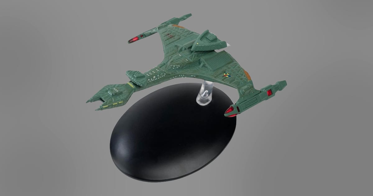 Image of a model Klingon Ship