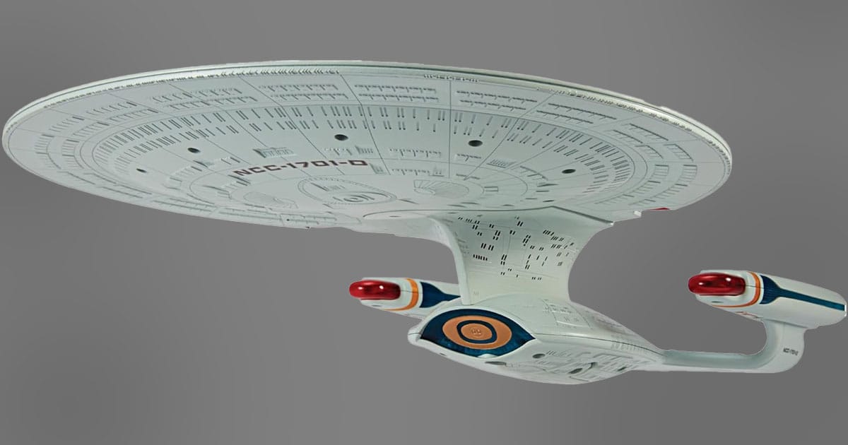 Image of a model Enterprise D