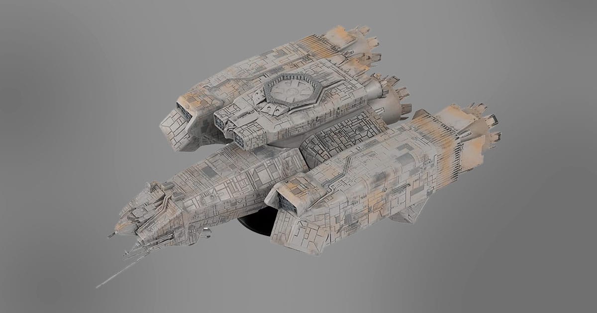 Image of model USCSS Nostromo from the movie ALien