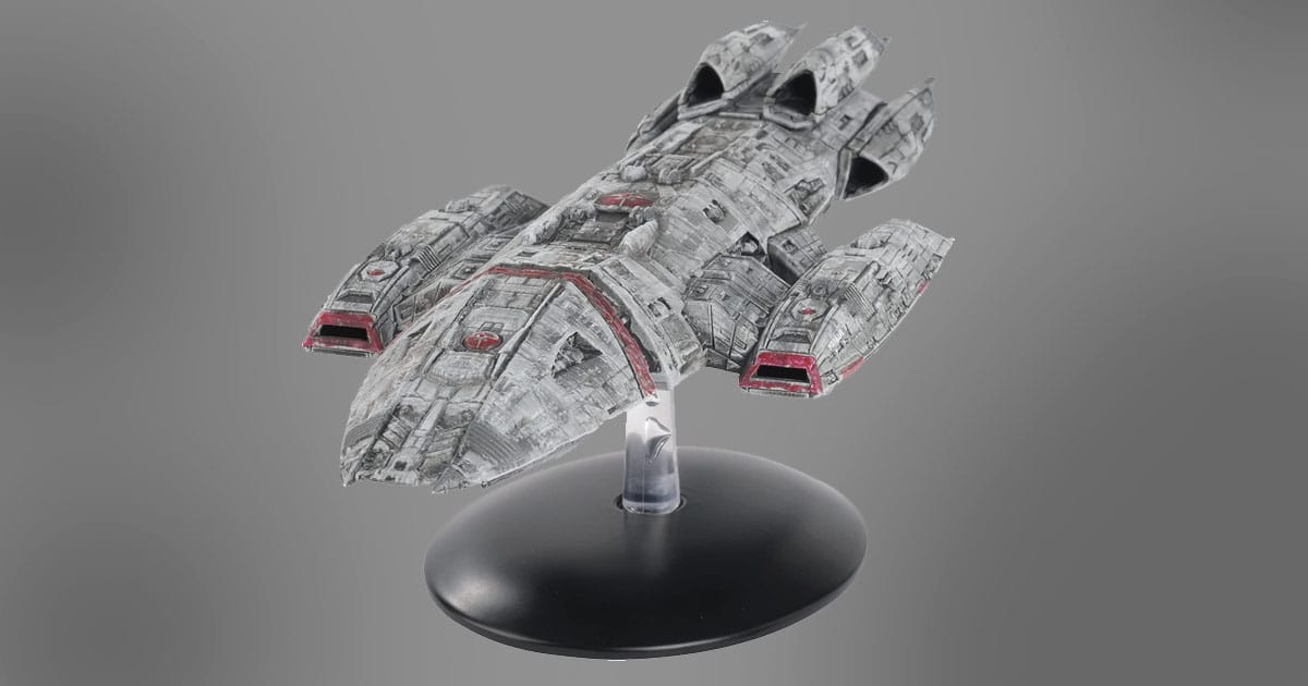 Image of a model of the Battlestar Galactica Valkyrie