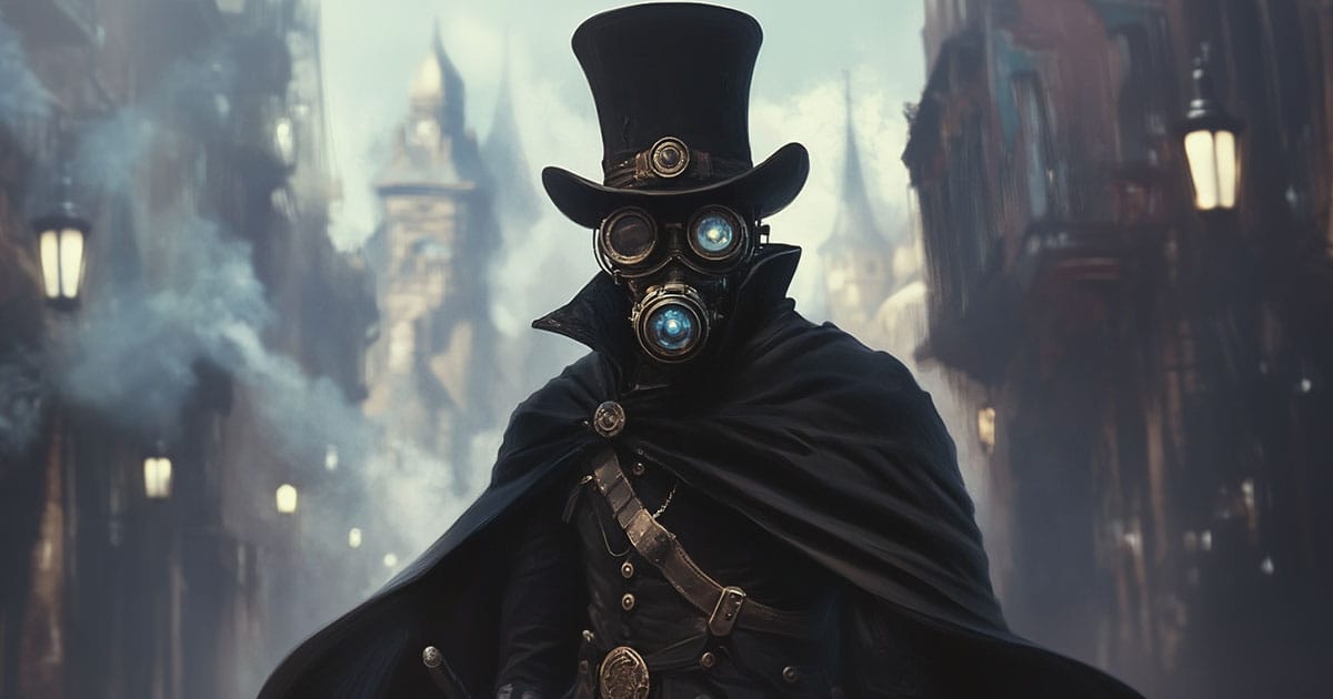 Vader as a Victorian-era steampunk character.