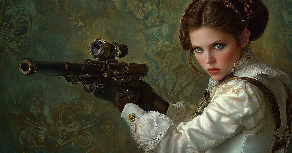 Star Wars' Princess Leia reimagined as a Victorian.