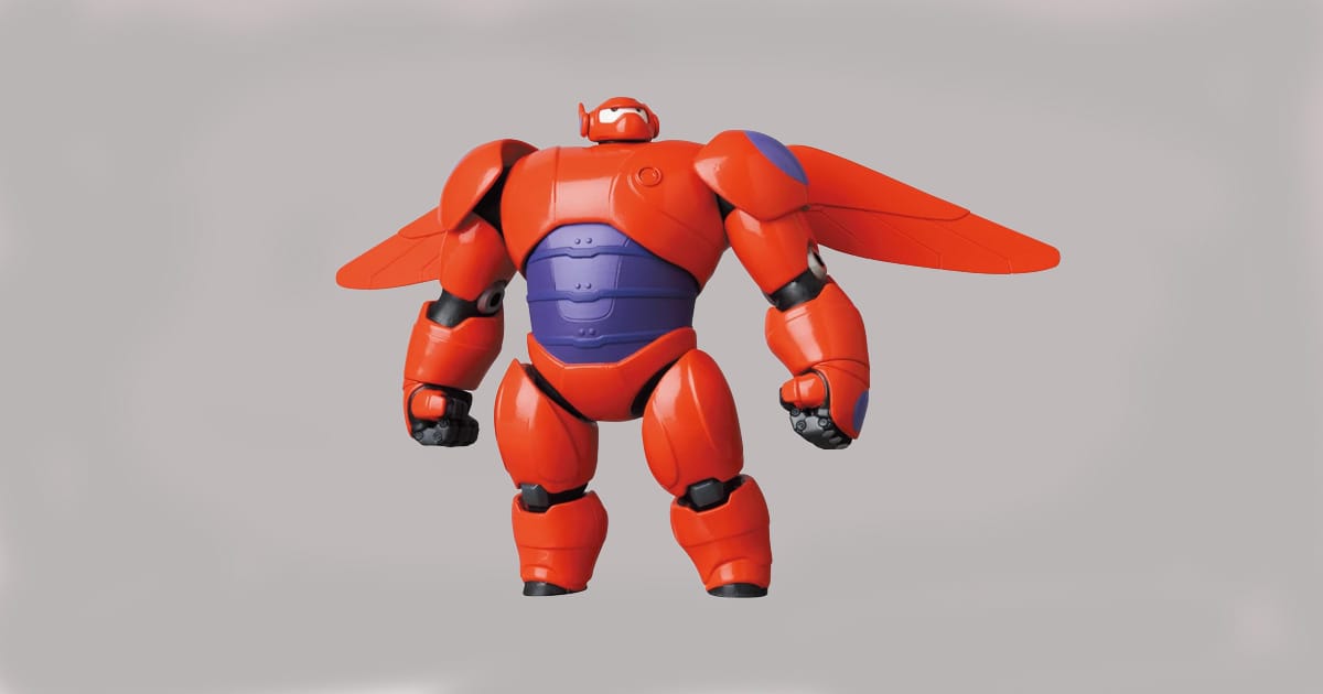 Image of Armored Baymax Action Figure.