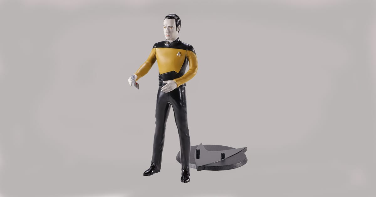 Image of a Data Action Figure from Star Trek.