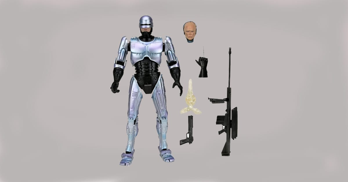 Image of a RoboCop action Figure.