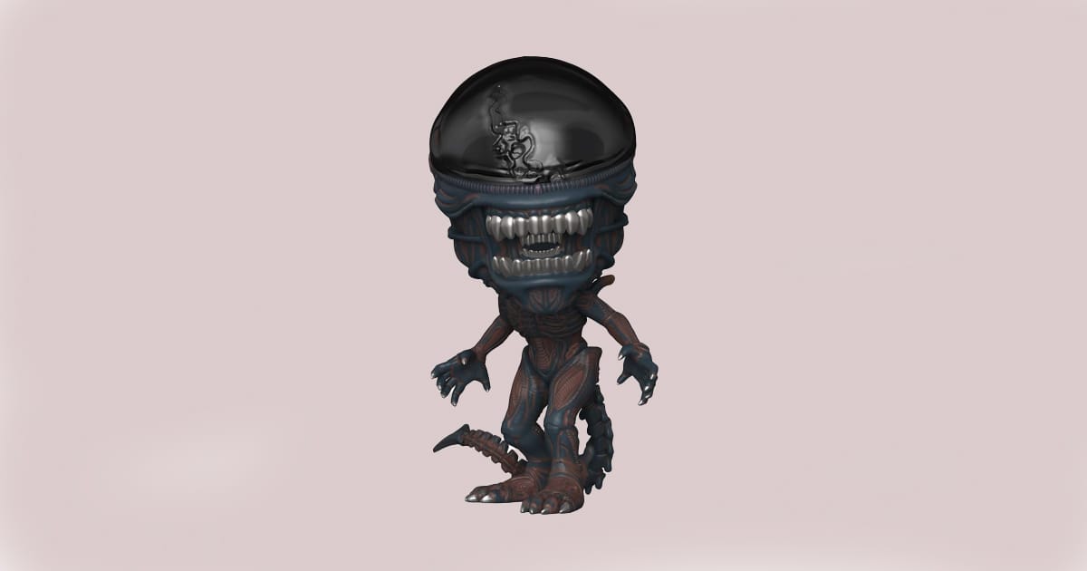 Image of a Funko Pop Xenomorph figure from Aliens.