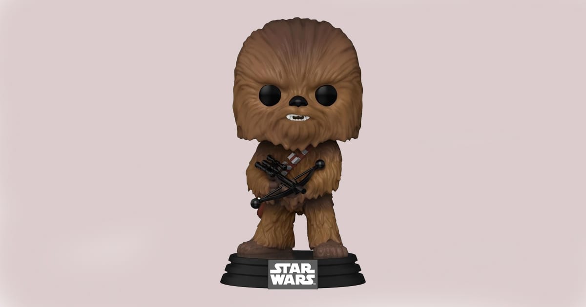 Image of a Funko Pop Chewbacca figure from Star Wars.