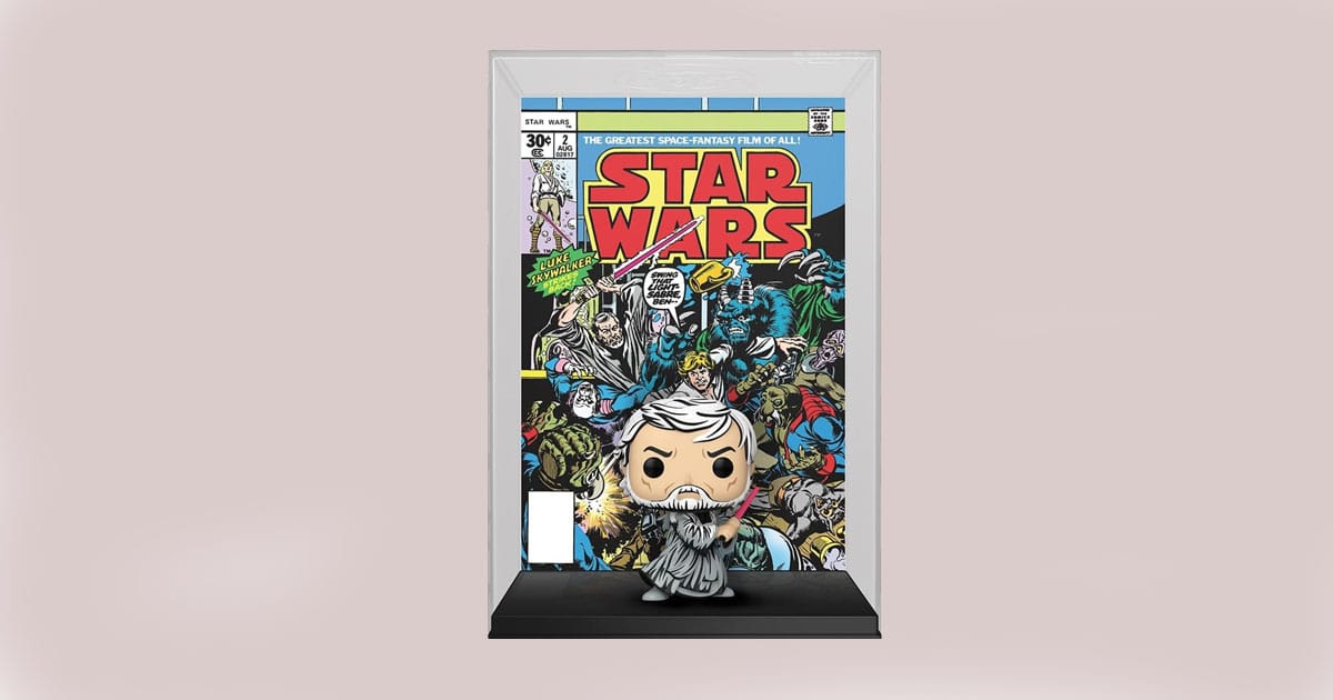 Image of Funko Pop Obi-Wan in a Collectors Set with Comic Cover.