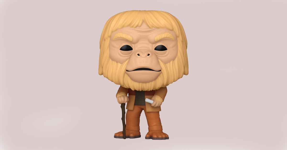 Image of a Funko Pop figure of Dr. Zaius from the movie Planet of the Apes.