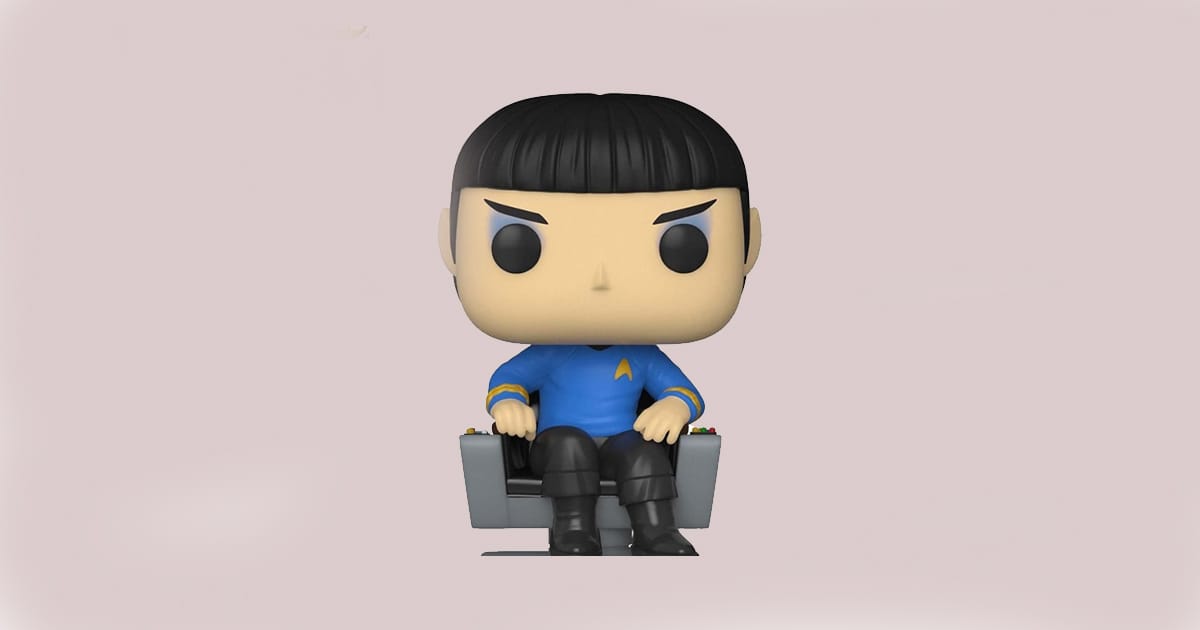 Image of a Funko Pop Spock figure from Star Trek.