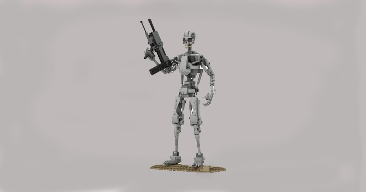 Image of T-800 Robot Building set from the movie Terminator.