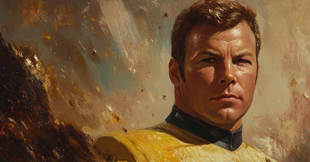 Fan art showing Captain Kirk.