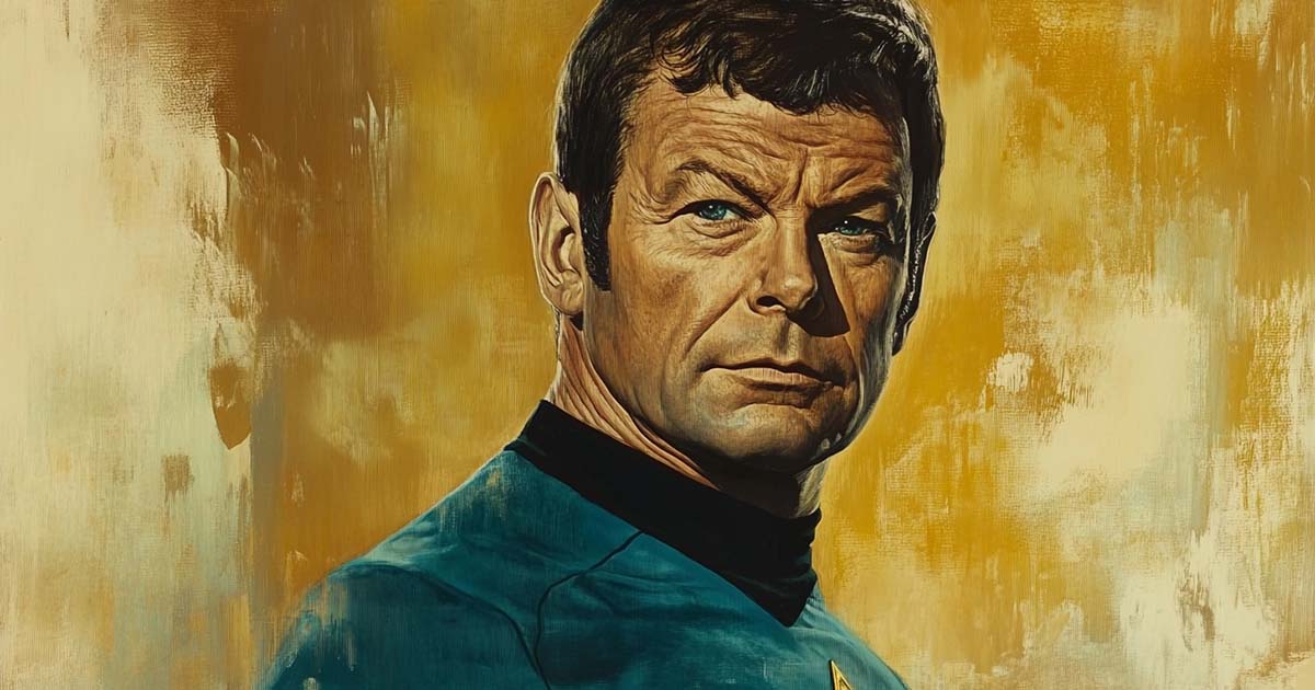 Fan art picturing Dr. McCoy from "Star Trek."