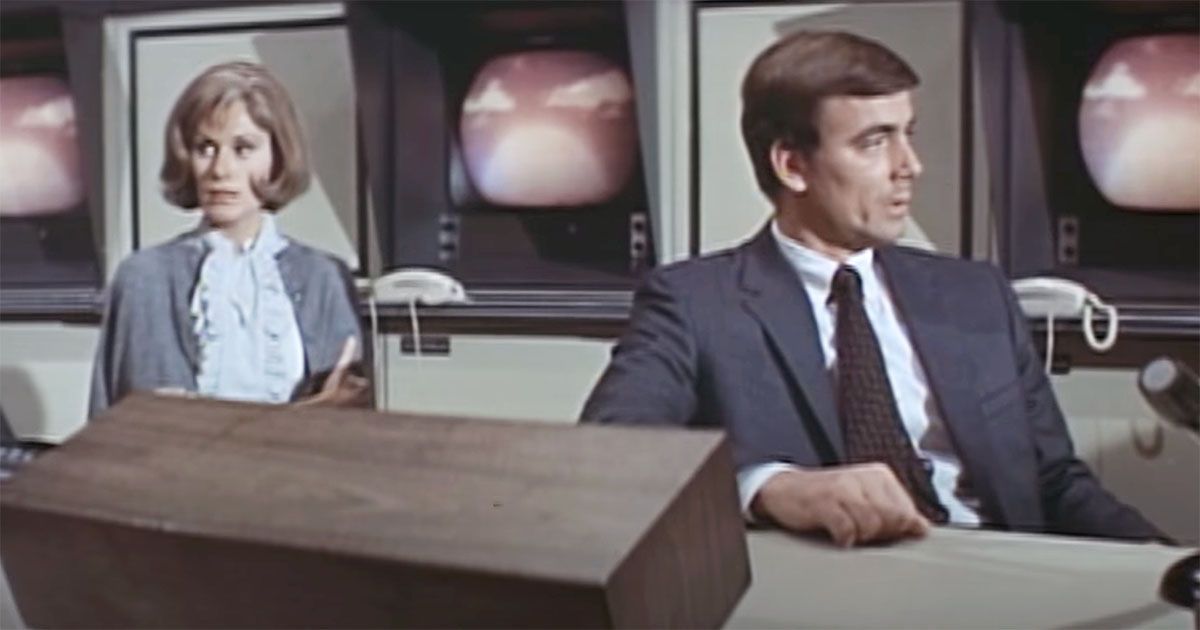 Eric Braeden and Susan Clark from the movie Colossus: The Forbin Project.