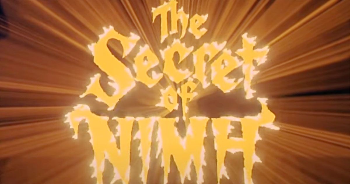 Image of the title from the movie Secret of Nimh from 1982.