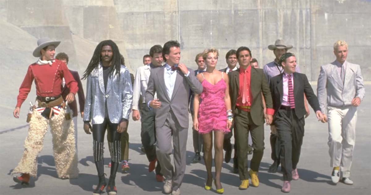 Peter Weller and many other actors from the Classic 1980's movie The Adventures if Buckaroo Banzai Across the 8th Dimension.