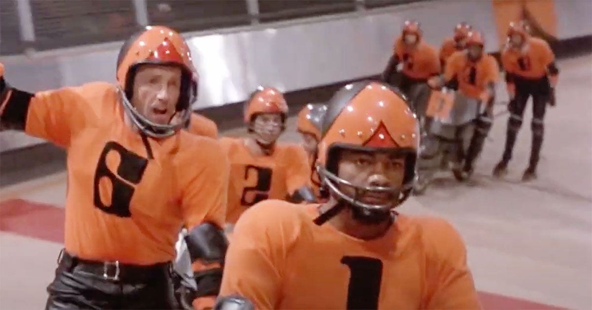 Image of the team from the Rollerball Movie from 1975