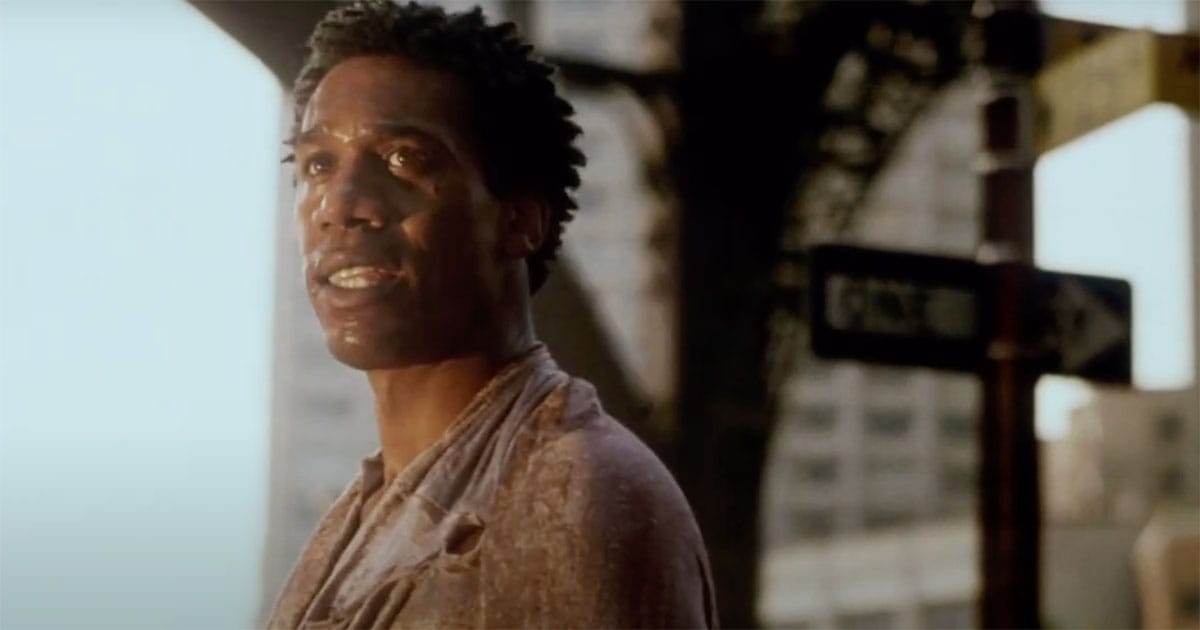 Image of Joe Morton playing the Brother in the movie "The Brother from Another Planet."