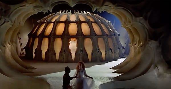 Image of the Evil Den of the Beast with Lyssa and Colwyn.