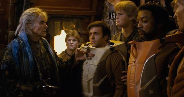 A screen capture from the Wrath of Khan.