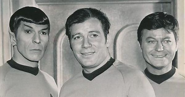 A Star Trek promotional photo from the Original Series.